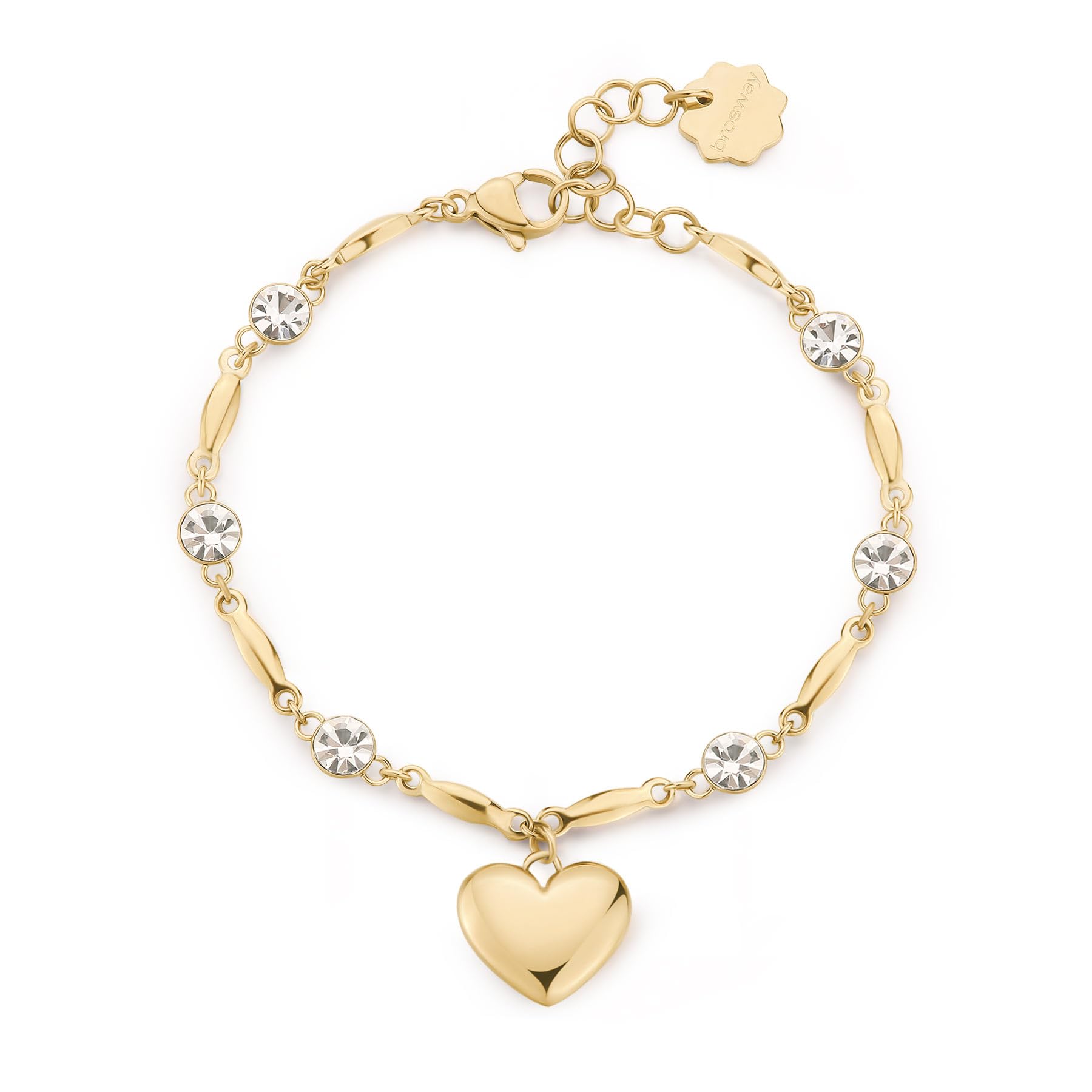brosway Bracciale CHAKRA in acciaio, gufo e cristalli donna