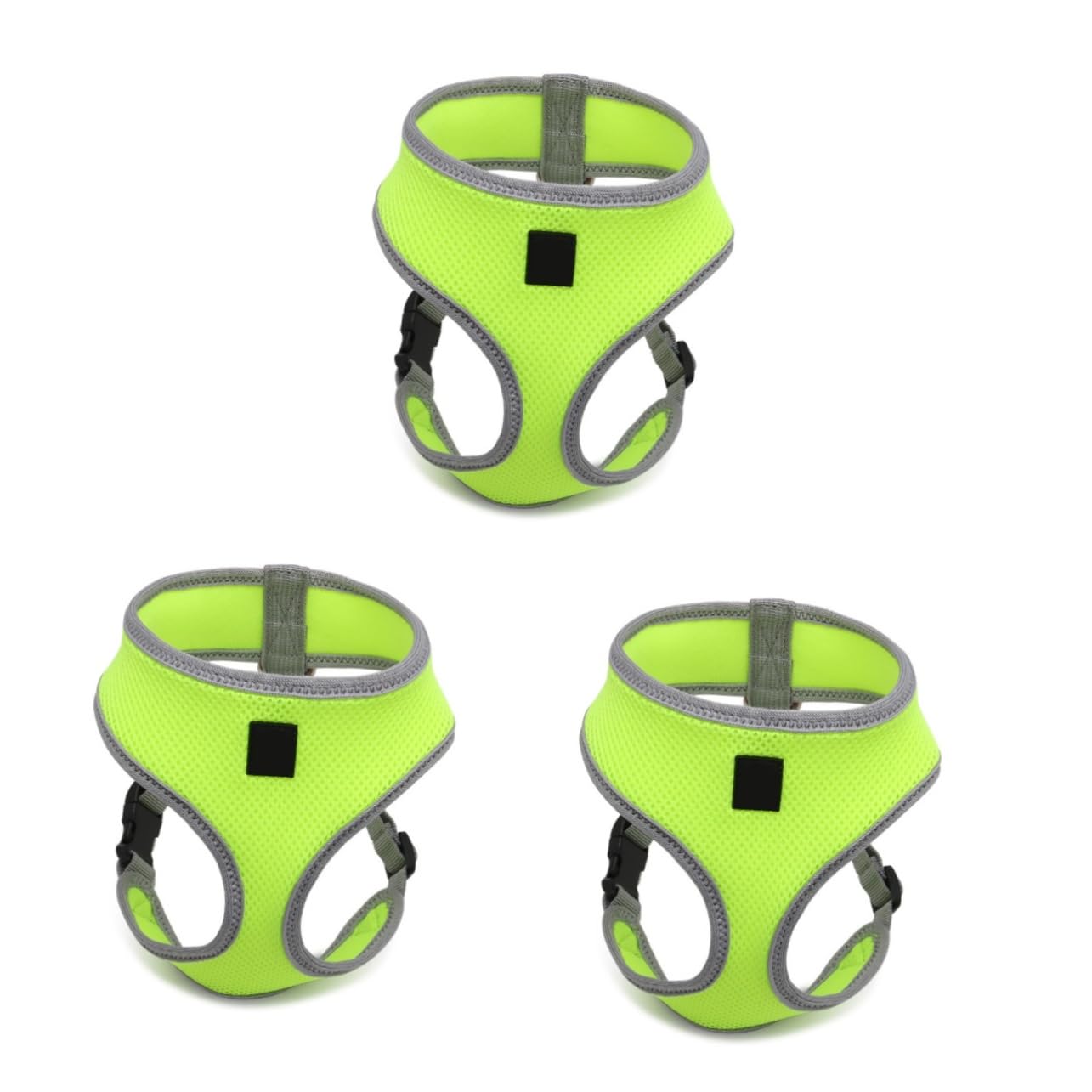BESPORTBLE 3 Pezzi Regolabile E Confortevole Gilet Imbottito Con Cinturino Di Sicurezza Fluorescente Per Passeggiate Con Animali Domestici