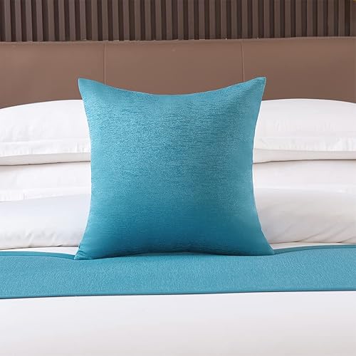 Miniatura 10 de KOMAGOME - Bufanda de cama sólida, para cama de hotel, hostal, resorts, dormitorio (naranja, 94.5 x 18.9 in para cama de 5.9 ft)