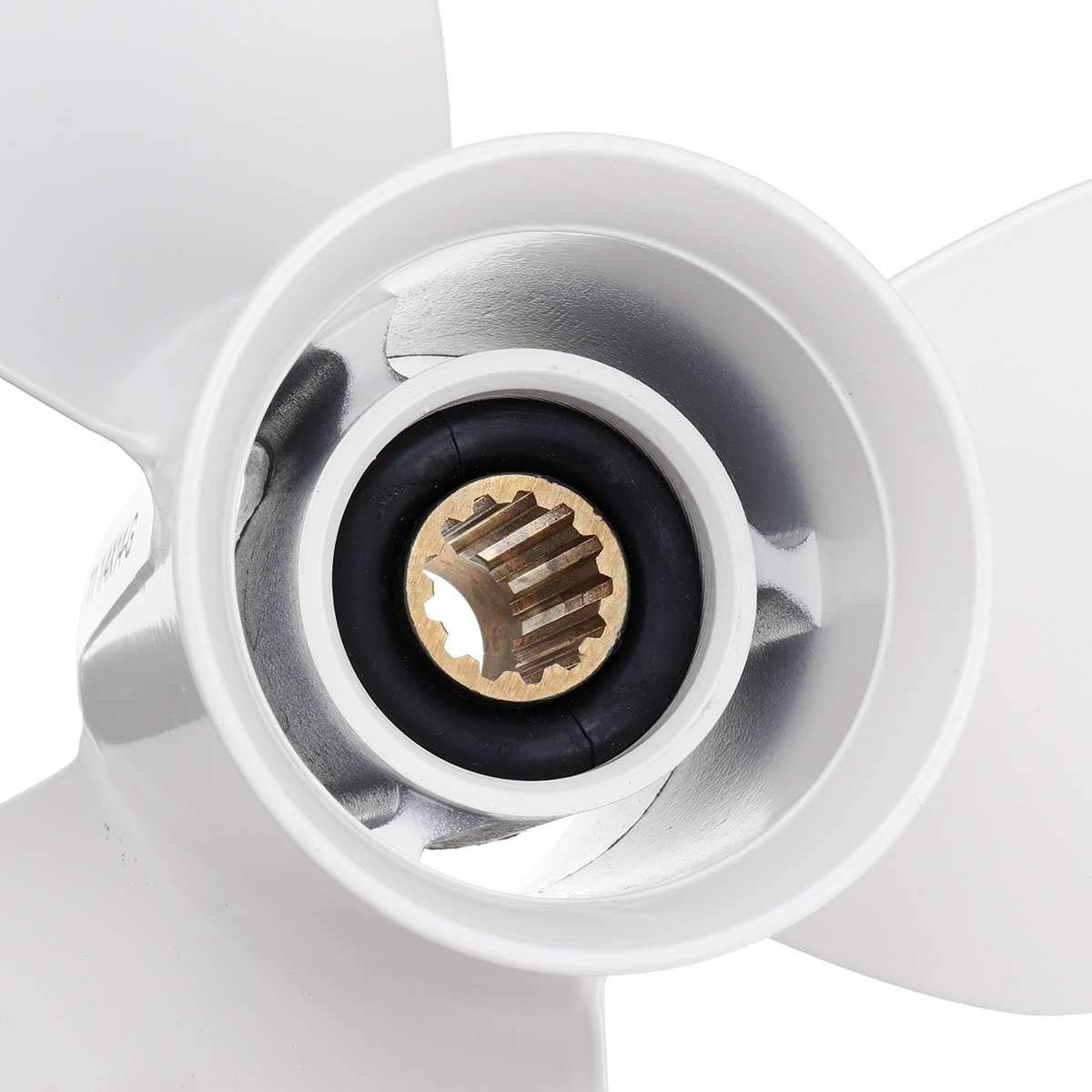 Alluminio Marine Fuoribordo Elica 11 1/4 X 14 per YAMAHA 25 60 HP Bianco 3 Lama Kit Eliche Barca Ad Alte Prestazioni