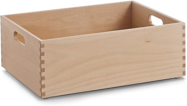Zeller 13308 Multi-Purpose Box 40 x 30 x 15 cm Beech Lacquered