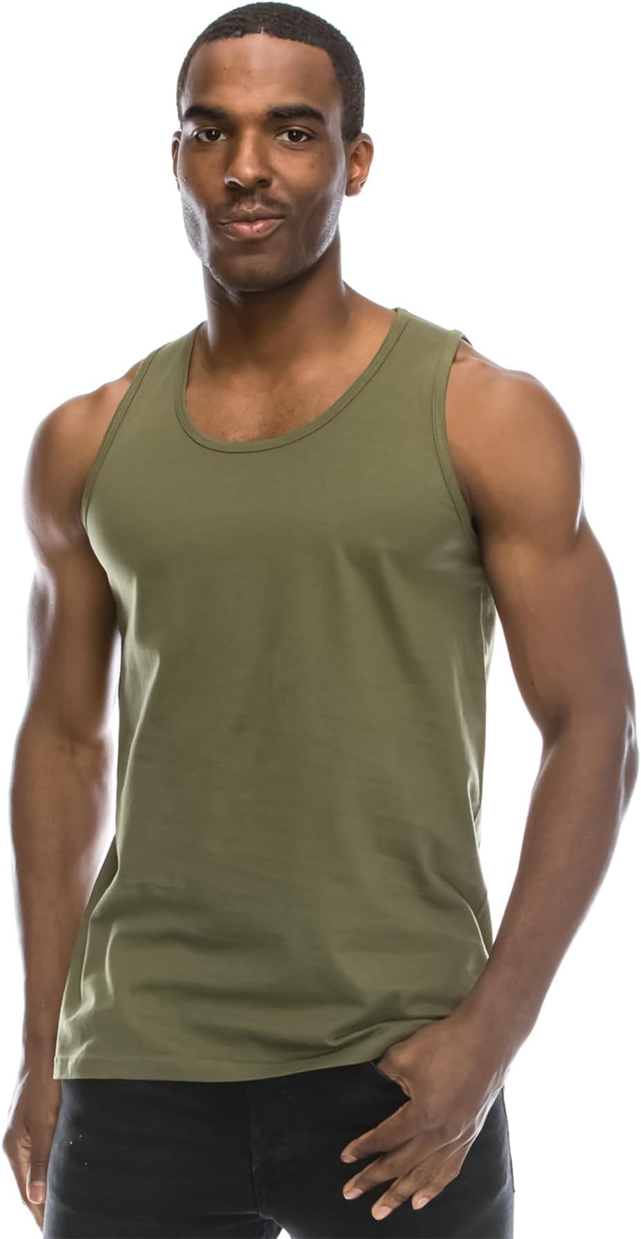 Mens Hipster Hip Hop Basic Tank Top Soft Premium Cotton Jersey Shirts, Small - 3XL Available