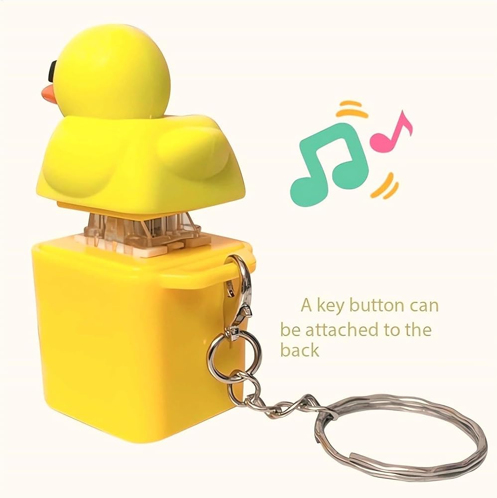 Touches de clavier personnalisées en forme de canard jaune mignon