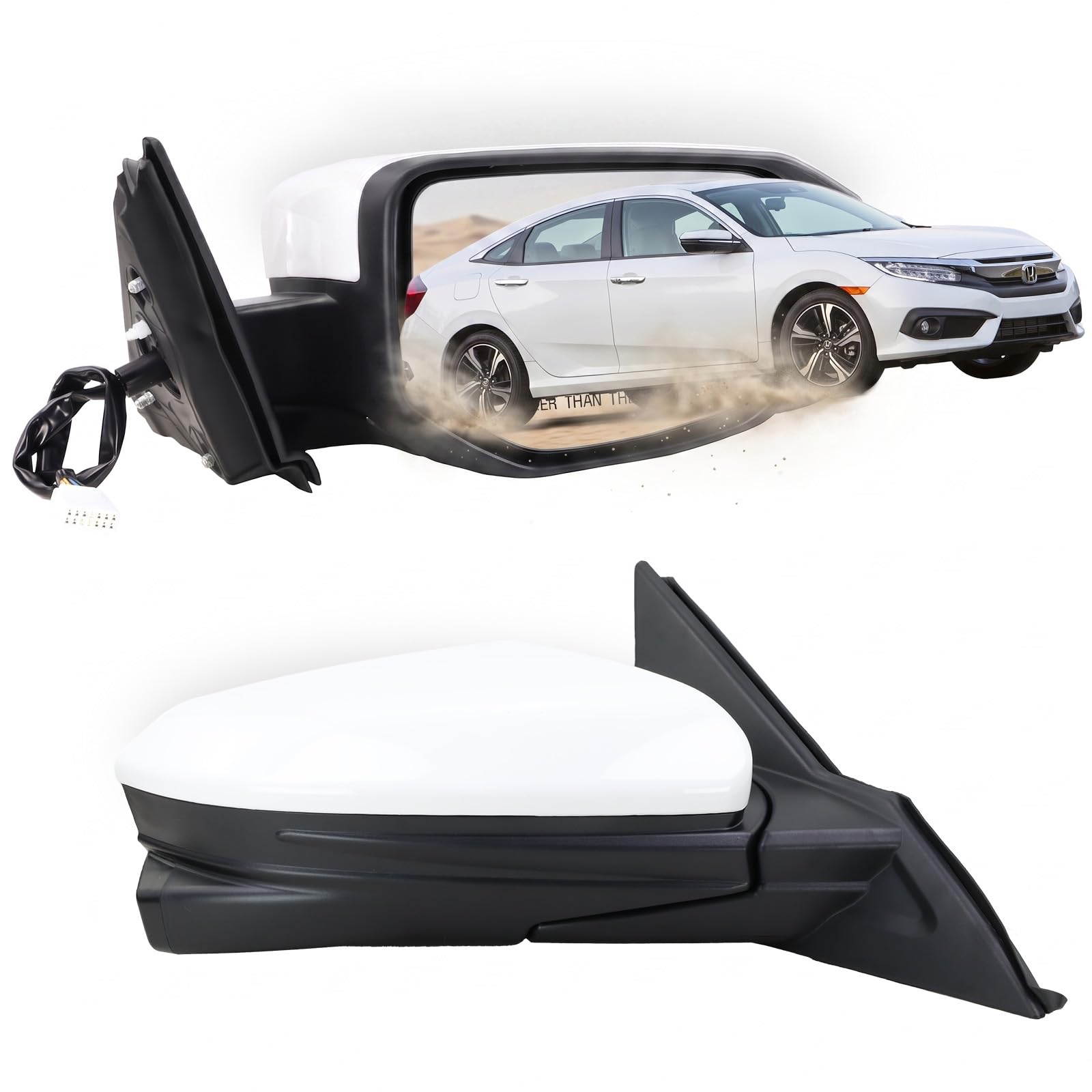 Amazon.com: Lqito Passenger Side Door Mirror Compatible with 2016