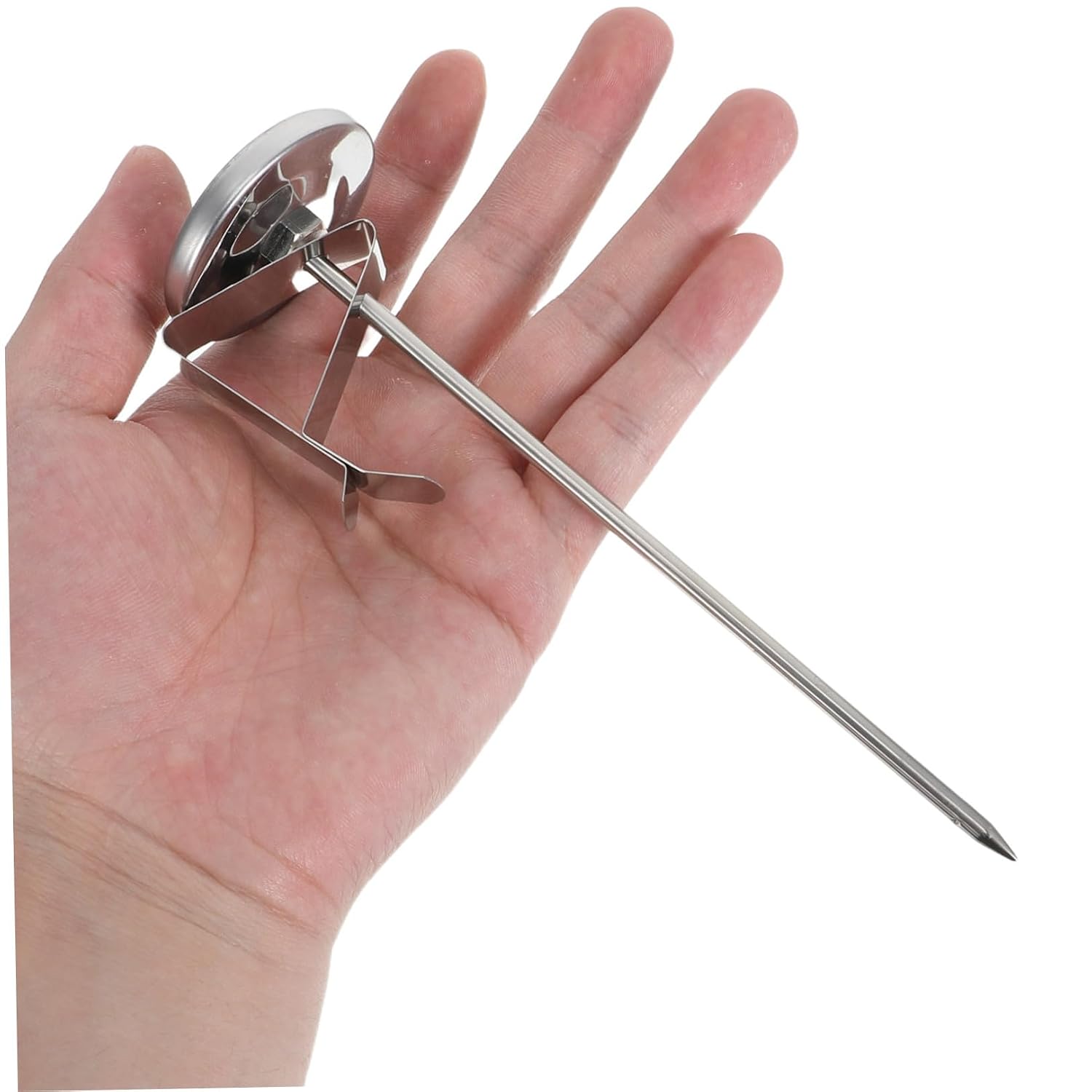 Long Probe Candy Thermometer with Pot Clip Stainless Steel