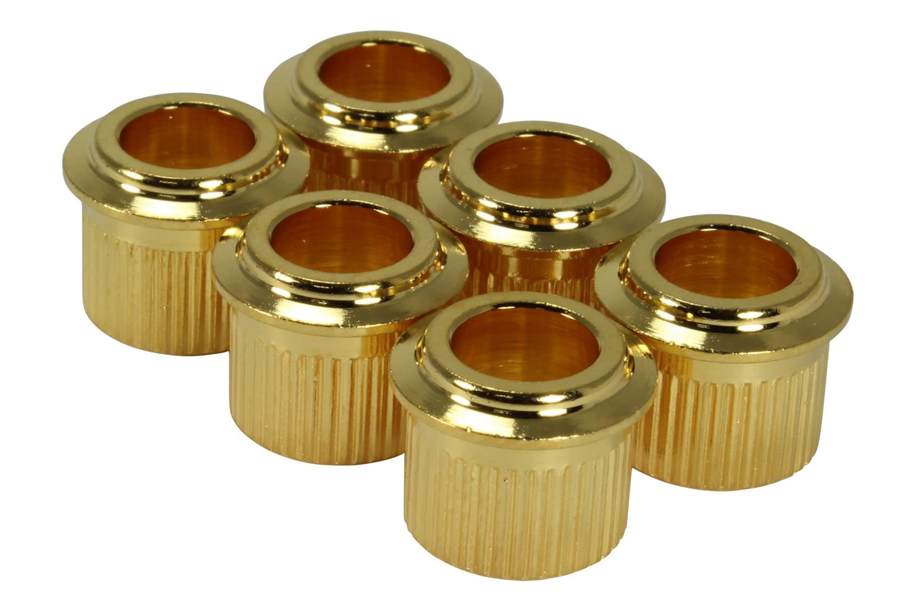 Guitar 10mm OD x 1/4" ID Tuning Machine Press-in Conversion Bushings - Gold-image-12