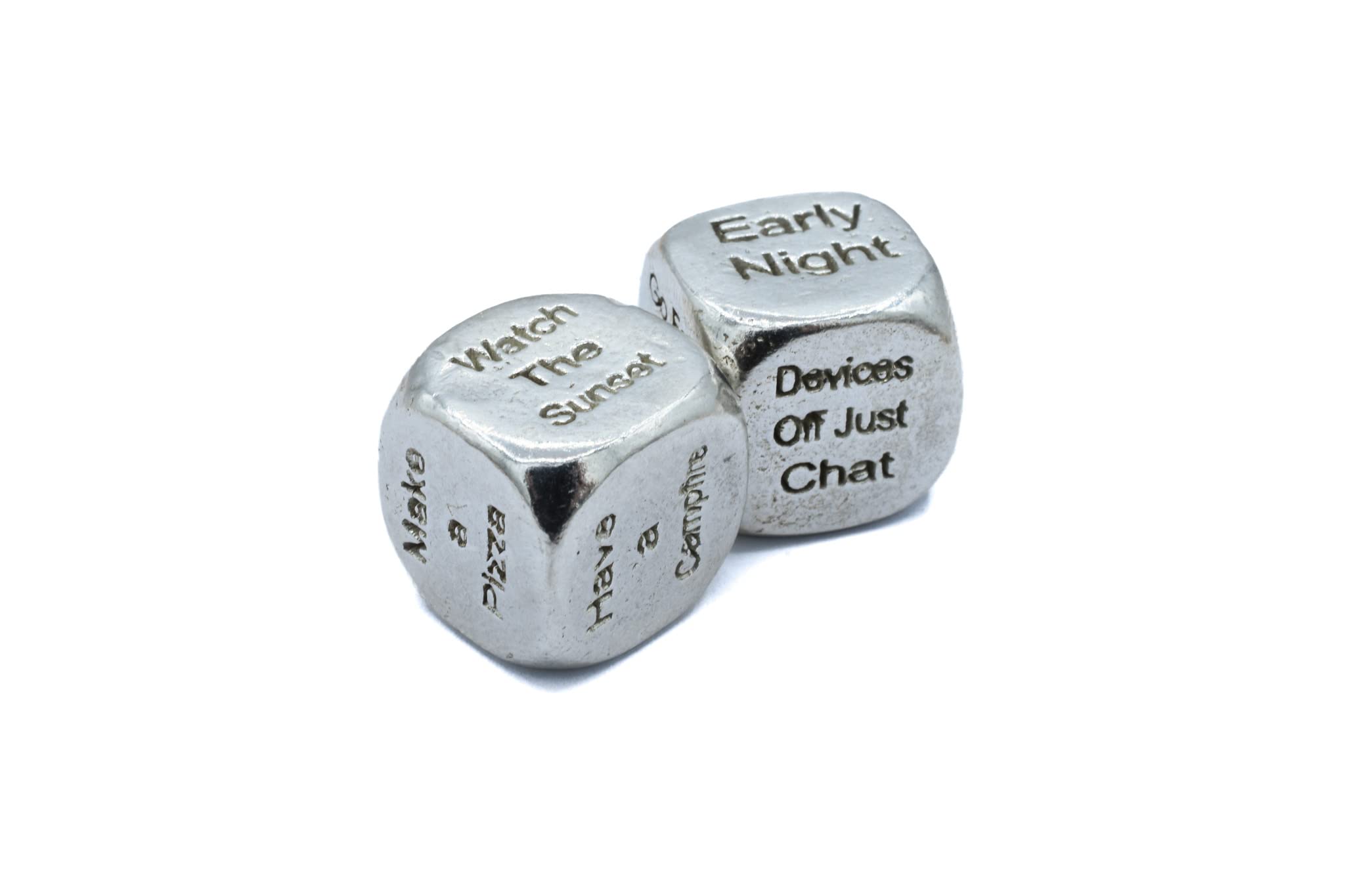 4th Anniversary Metal Date Night Dice - 4th Ideas - Image 2
