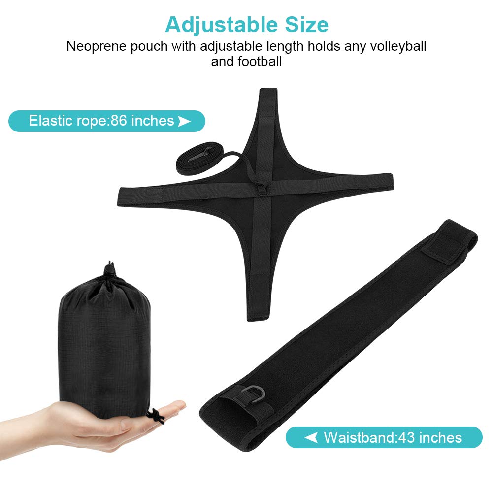 Yosoo Health Gear Equipo de Entrenamiento de Voleibol Ayuda de Patadas de Fútbol, Entrenador en Solitario para Balones Talla 3, 4, 5