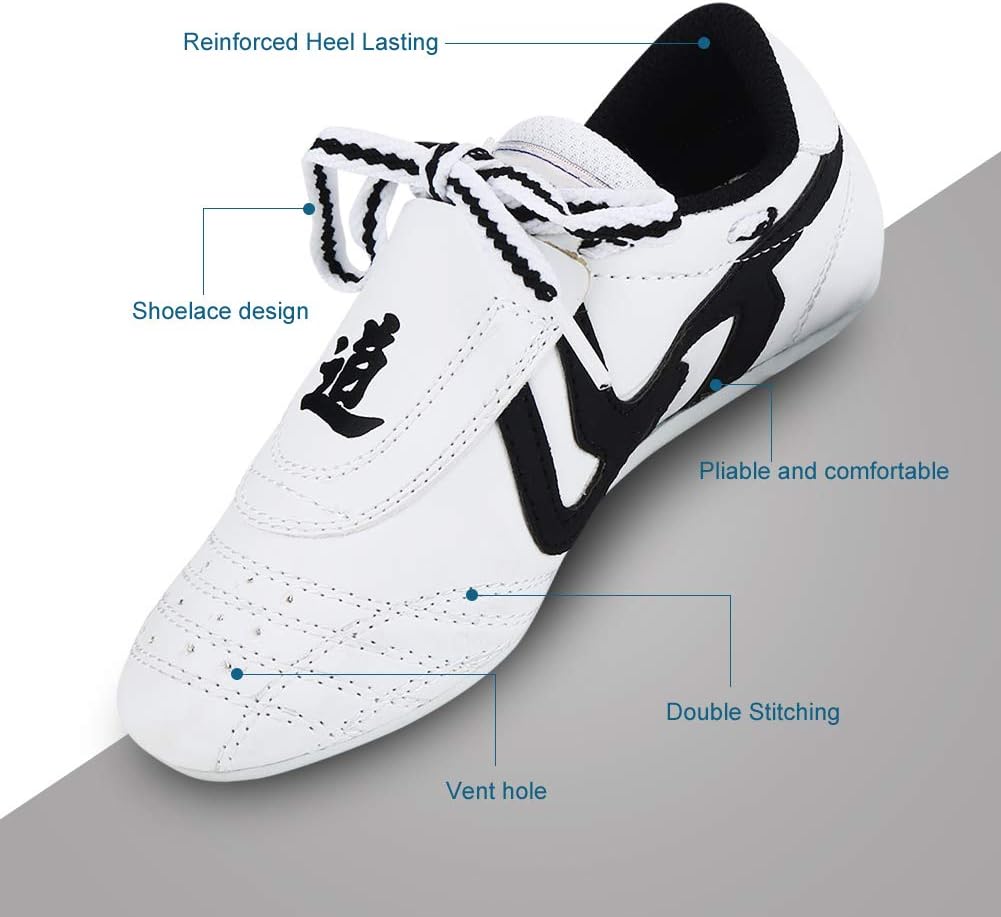 Lightweight Taekwondo Shoes, Breathable Martial Arts Footwear, Boxing Karate Training Shoes for Kids Teens Adults Practice Competition Sparring - Image 4