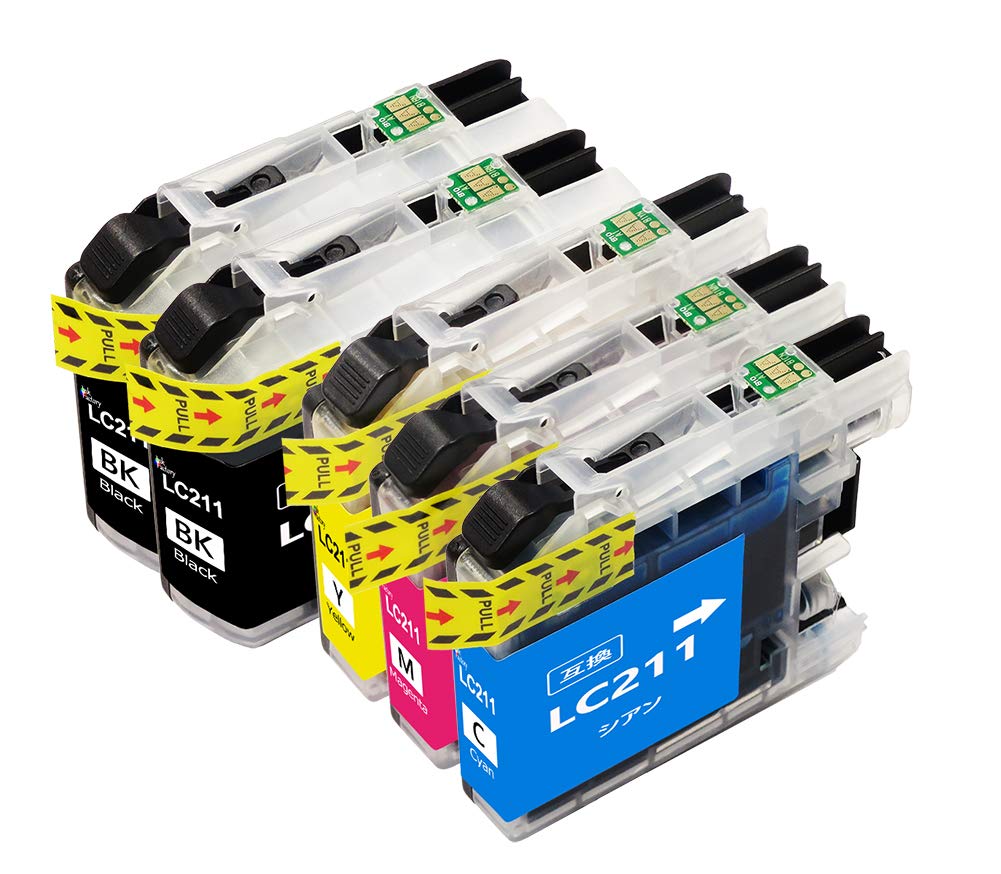 brother - ブラザー　LC211BK-2PK 5箱分（計10個） Amazon.co.jp: ブラザー工業(Brother Industries)【ブラザー純正