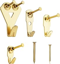 YHYZ Picture Hooks Heavy Duty, Picture Hanging Kit: Hangers (50 30 20 10 lbs) + Nails, Hanging Clock Photo Mirror Painting, for Plasterboard Wood Dry Walls Hardwall