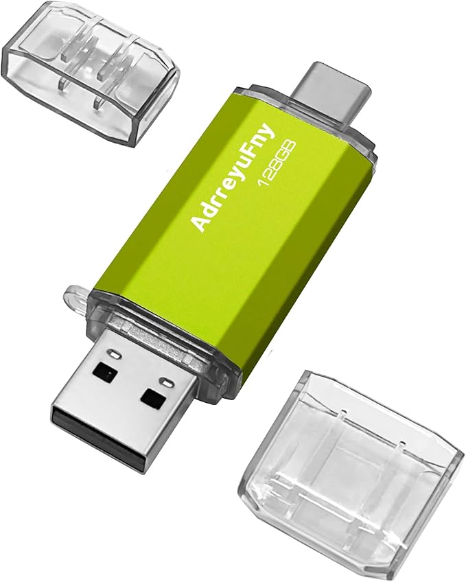 128GB USB C Flash Drive, USB C Memory Stick 2 in 1 OTG Type C Pen Drive