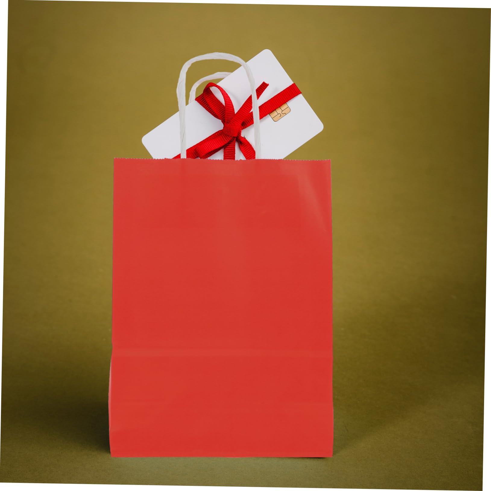 FRCOLOR 50 Pcs Bolsa de papel kraft bolsa de de navidad kraft a de de papel as de papel kraft de navidad as de embalaje as de dulces rojo