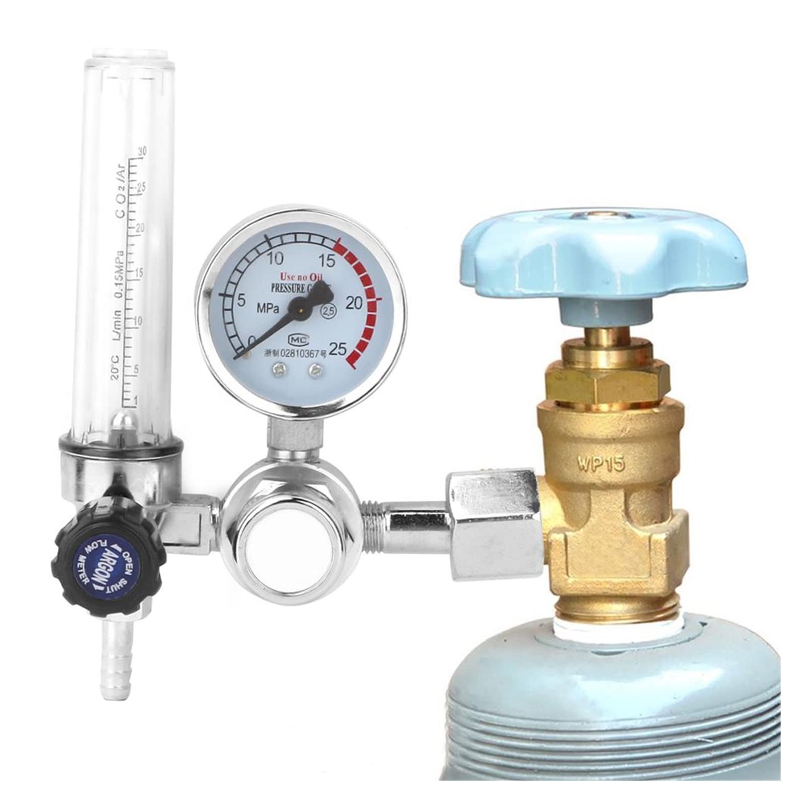 Argon CO2 Mig Tig Misuratore Di Portata Regolatore CO2 Argon Riduttore - Foto 6