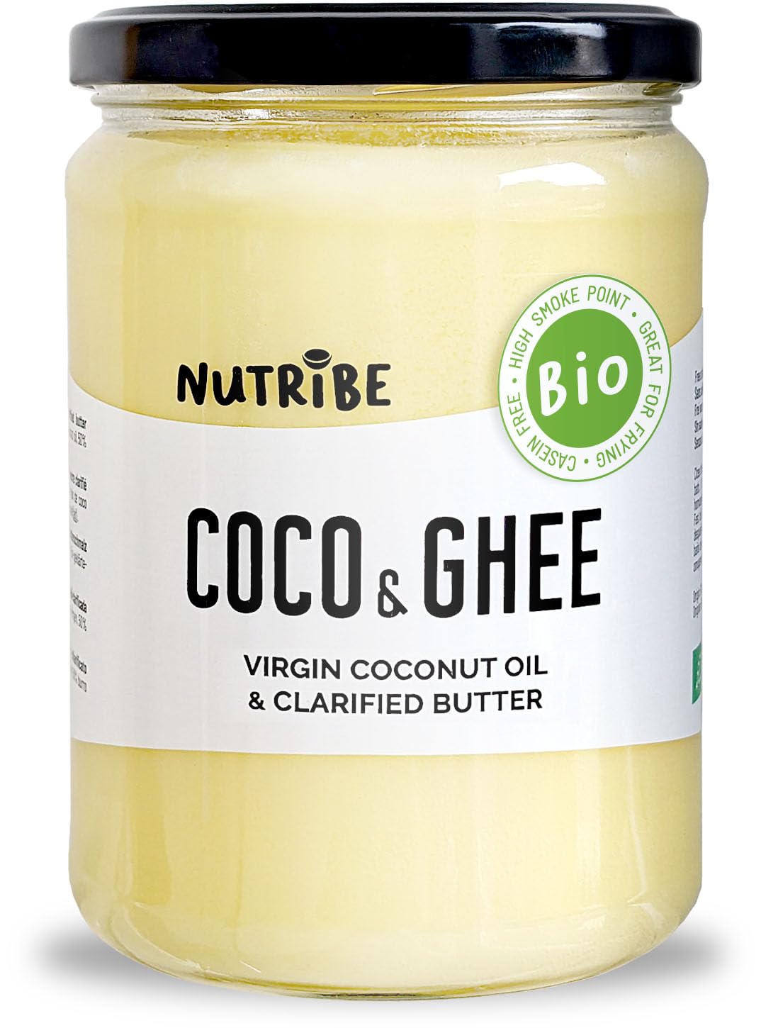 NUTRIBE mix Coco & Ghee BIO 500g | Beurre clarifié bio | Lait d'été | Huile de Coco bio | Extraite à froid