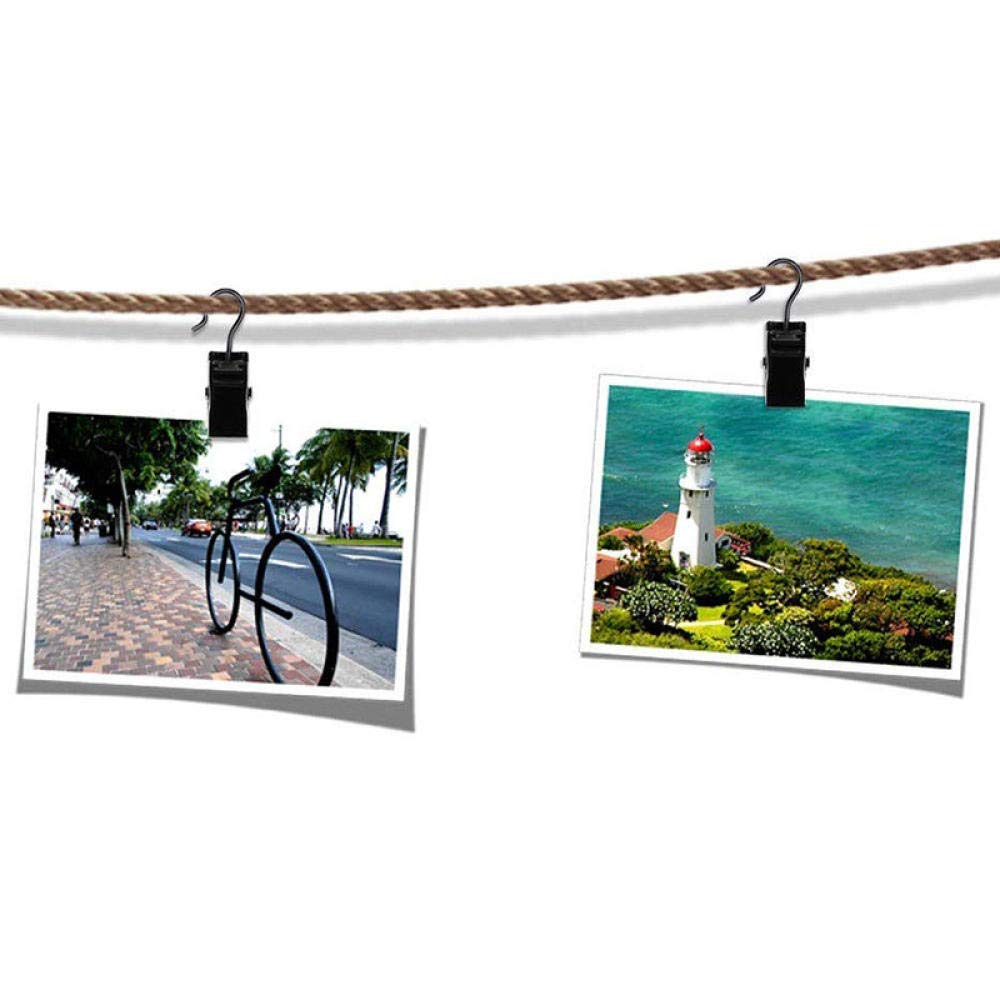 Confezione da 100 Clip per Tende, Piccole Clip per Tende in Metallo con Ganci, per Anelli per Tende, Asta da Bagno, luci, Foto, canovaccio, Vernice Bianca (Vernice Bianca) (Argento Bianco)
