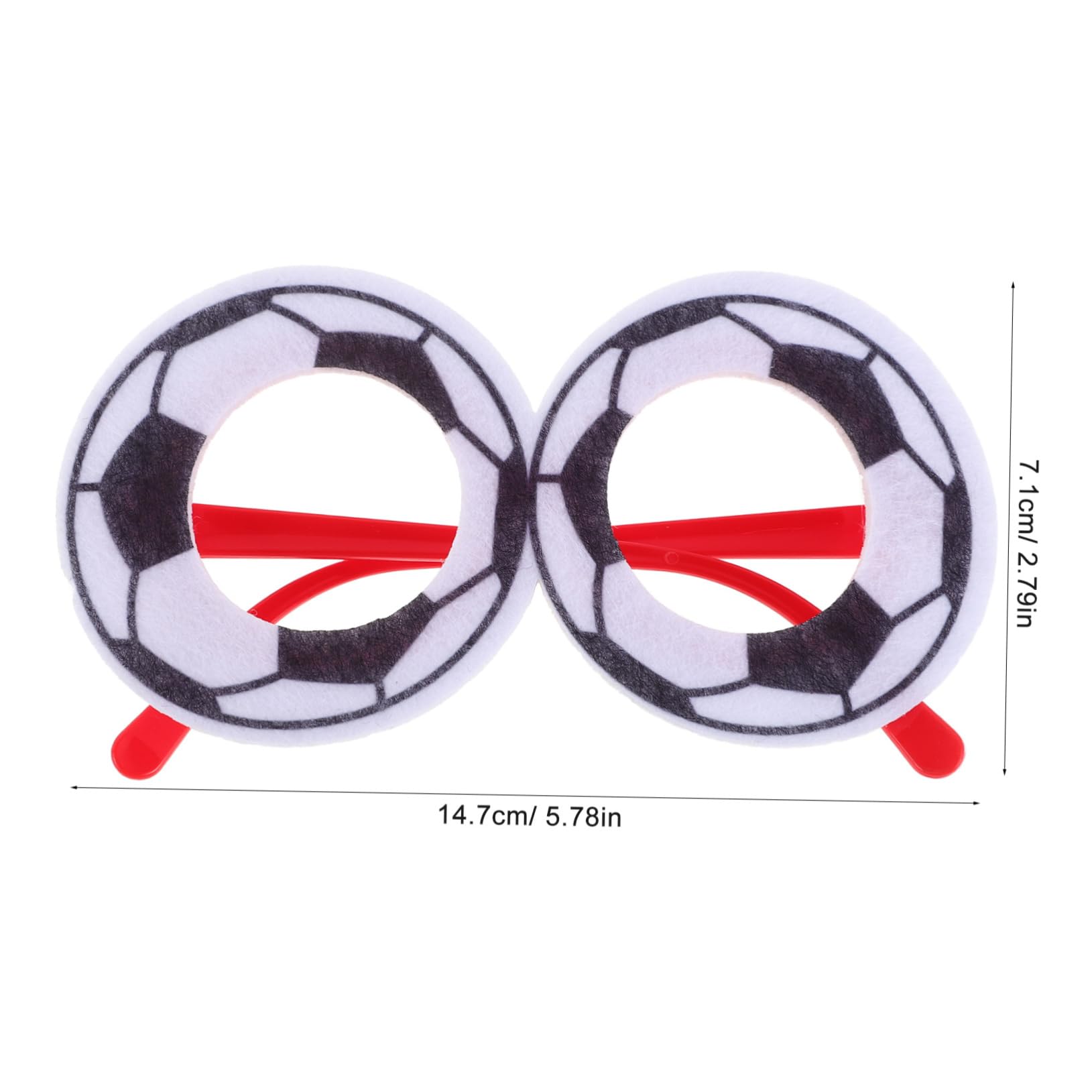 VANZACK Soccer Decorations Glasses Props Lightweight Fun Eyewear Party Favors Home Decor Multi