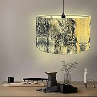 Abat-jour Plafonnier Suspendu Double Tambour – Imprimé Lapin Des Landes – 30 Cm (HomeDecor, Neuf)