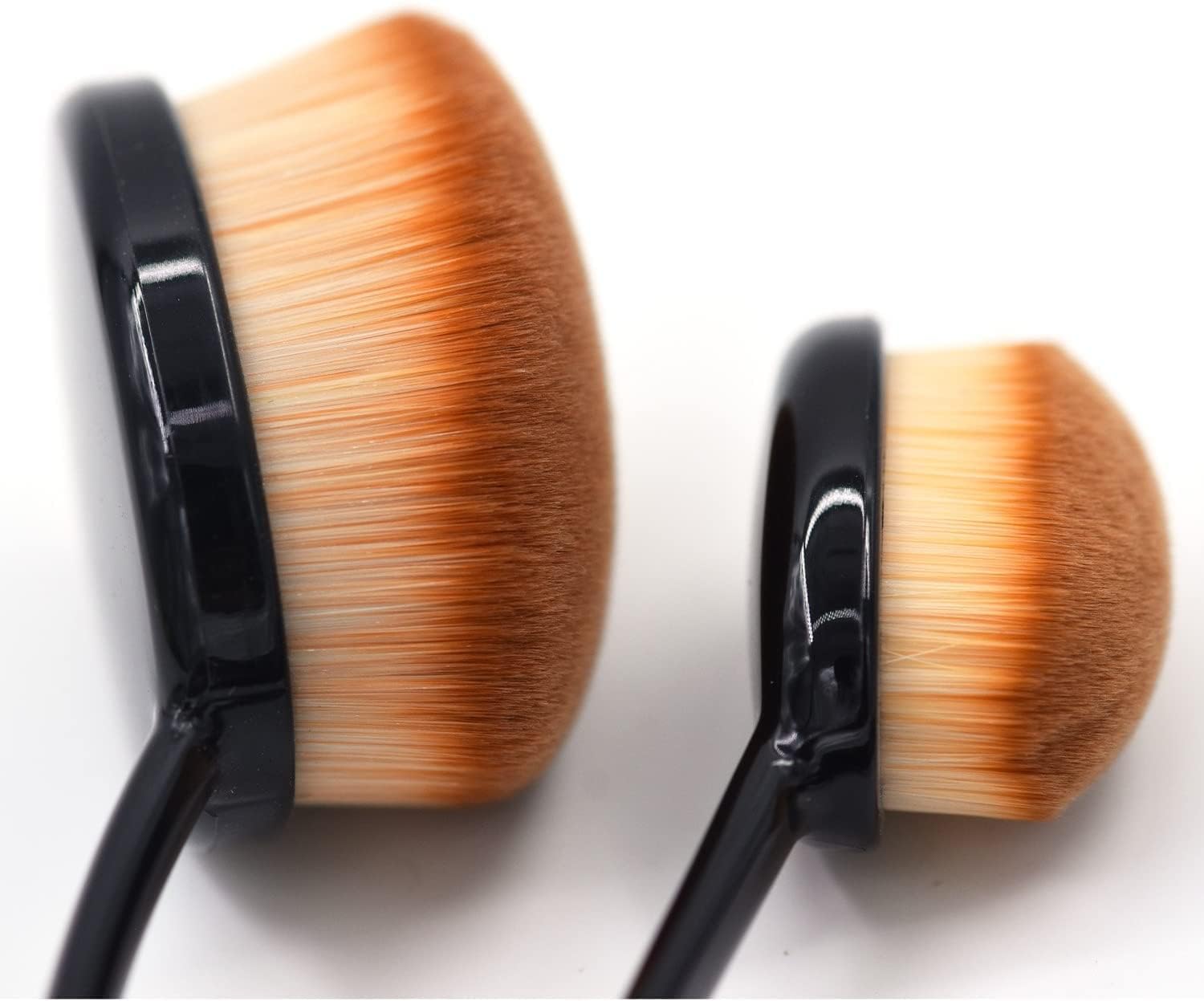 NESA Set of 5 Makeup Brush Cosmetic Oval Toothbrush Blush Powder Foundation Beauty Eyeshadow Black Brushes Set 4