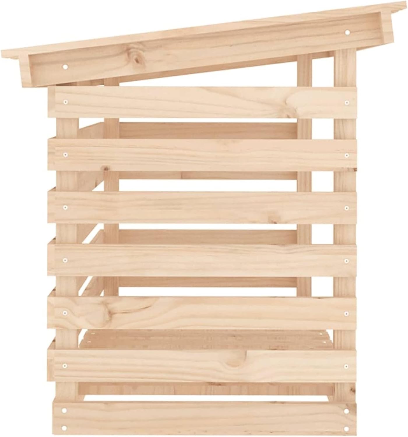 Firewood Rack 108x73x79 cm Solid Wood Pine, Firewood Log Rack, Firewood Storage Rack Shelf, Ventilation Metal Log Store Holder for Outdoor Indoor Wood Stand Set Log Rack