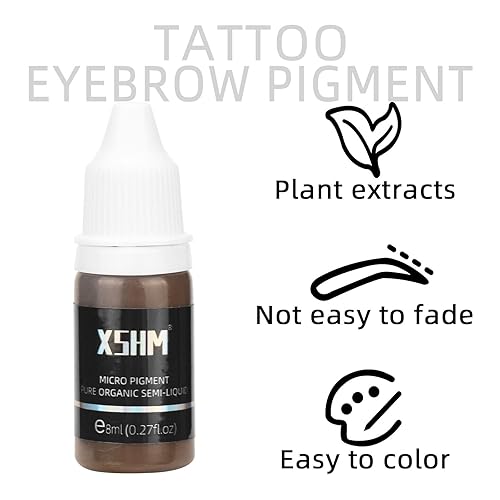 Miniatura 8 de ATOMUS Kit de lápiz de tatuaje de cejas, juego de máquina de tatuaje permanente de cejas con 15 piezas de agujas para mapeo de cuerdas, pigmento,