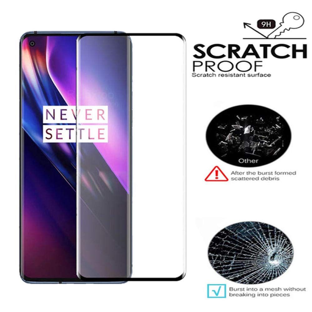 COVER CUSTODIA PELLICOLA VETRO TEMPERATO COMPLETA PER OnePlus 8 TRASPARENTE