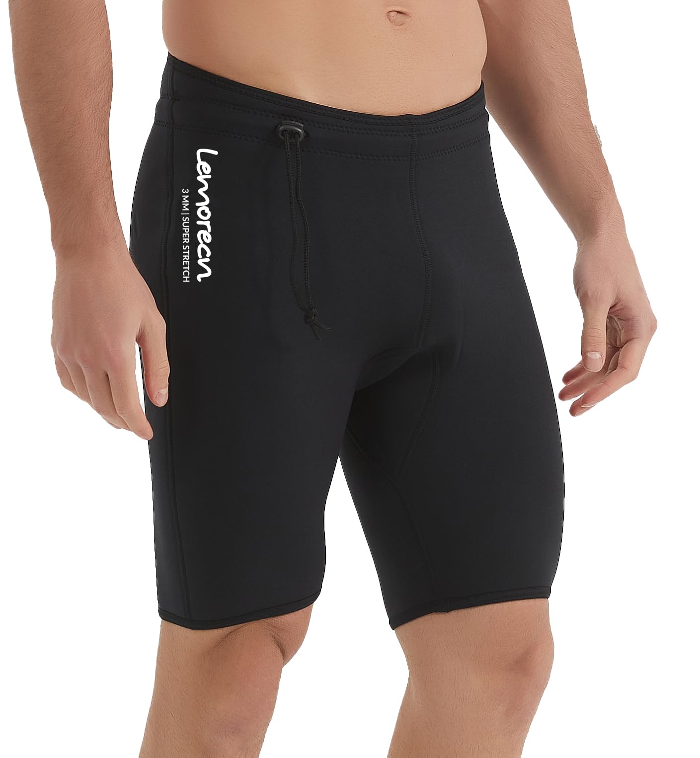 Lemorecn Herren Neoprenanzug-Shorts 3mm Dehnbar Thermisch Neopren-Schwimmhose