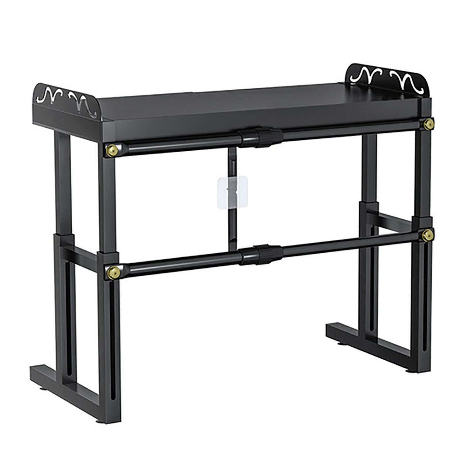 Support de rangement pour micro-ondes extensible pour optimiser la cuisine