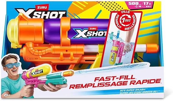 X-Shot レトロウォーターガン 500ml - 1個。