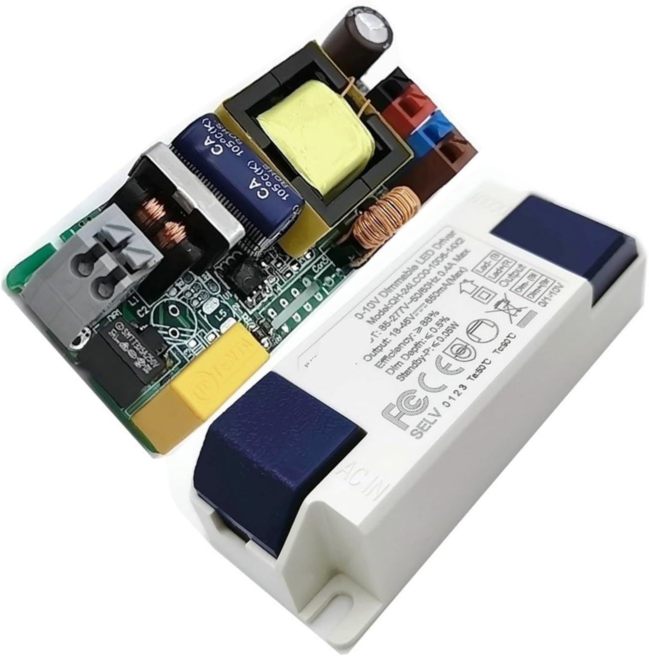 6-14X2 Series 0.6A 0-10V dimming Power Supply 5-24w Wide Voltage Isolation Flicker-Free LED Constant Current Power Supply(Plastic CASE_600MA)