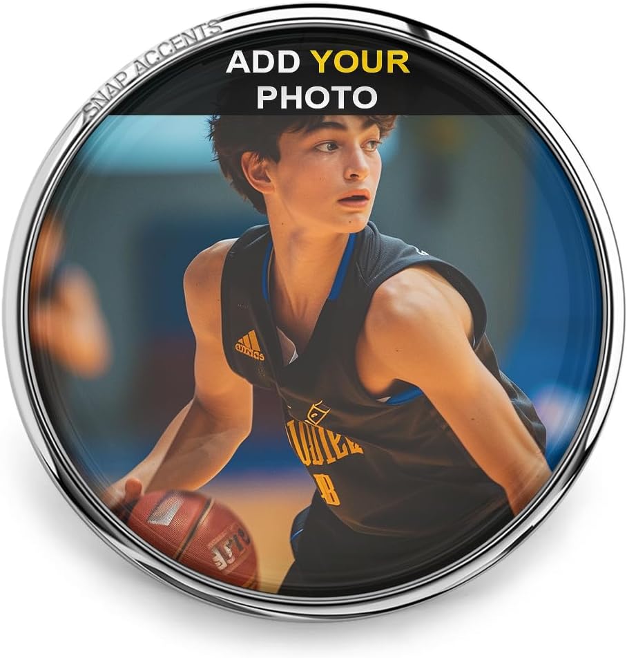 Personalized Basketball Snap Jewelry 18MM Team Sports Ball Ginger Charm, For DIY Interchangeable, Customizable Jewelry Accessories (Your Photo, Logo)