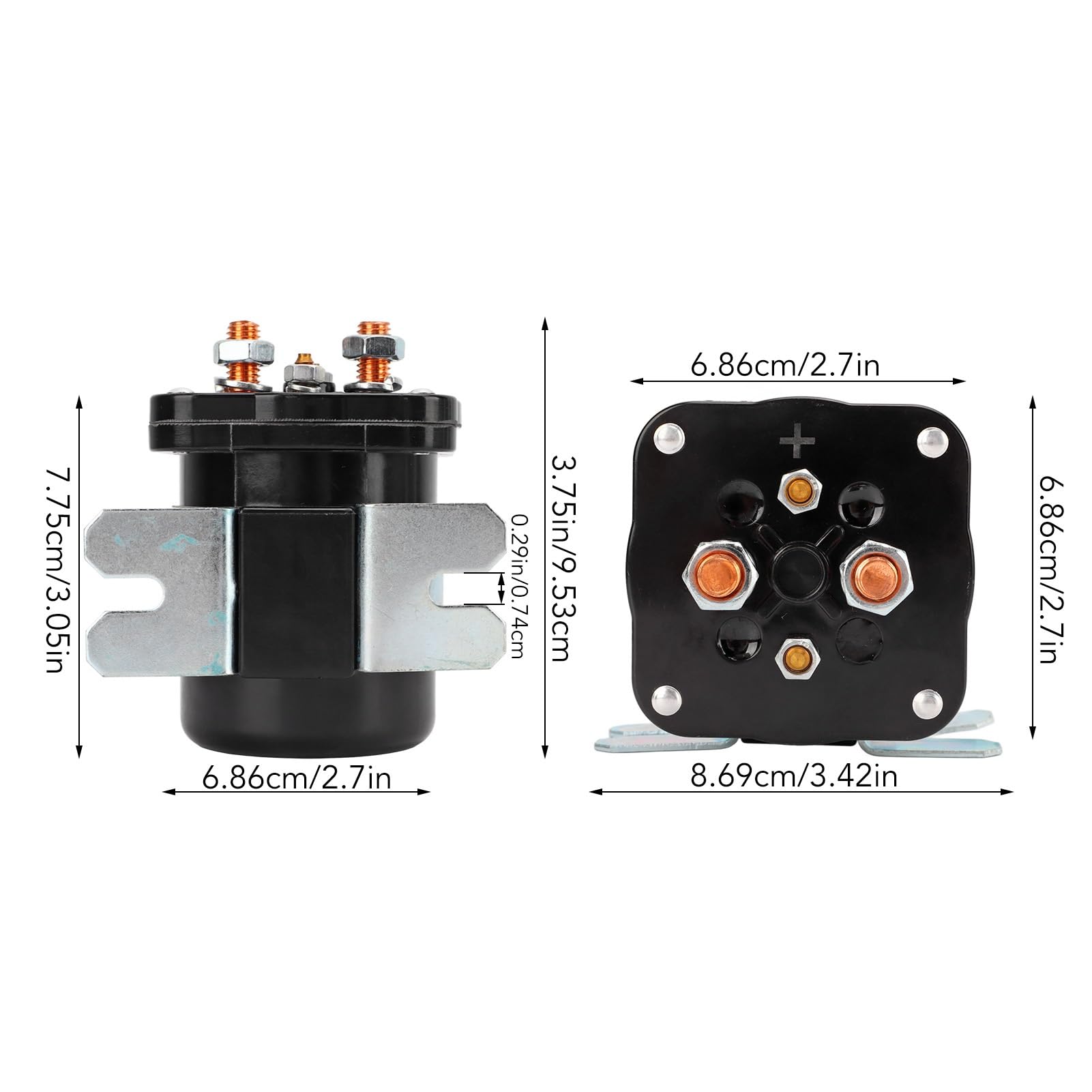 Relé De Potencia Solenoide 586-105111 12V 200 Amp Contactor Arranque Válvula Repuesto para White para Rodgers