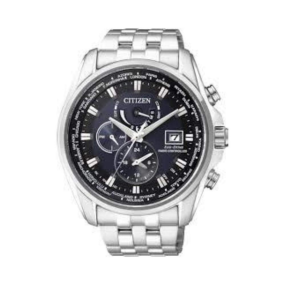 Citizen Herren Multi Zifferblatt Eco-Drive Uhr mit Edelstahl Armband
