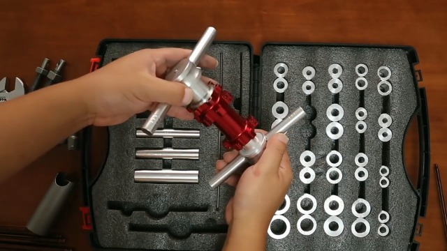 Set Pressa Cuscinetti Per Bicicletta - Professionale Per Mozzi E Cuscinetti Centrali (Blu) - Foto 2