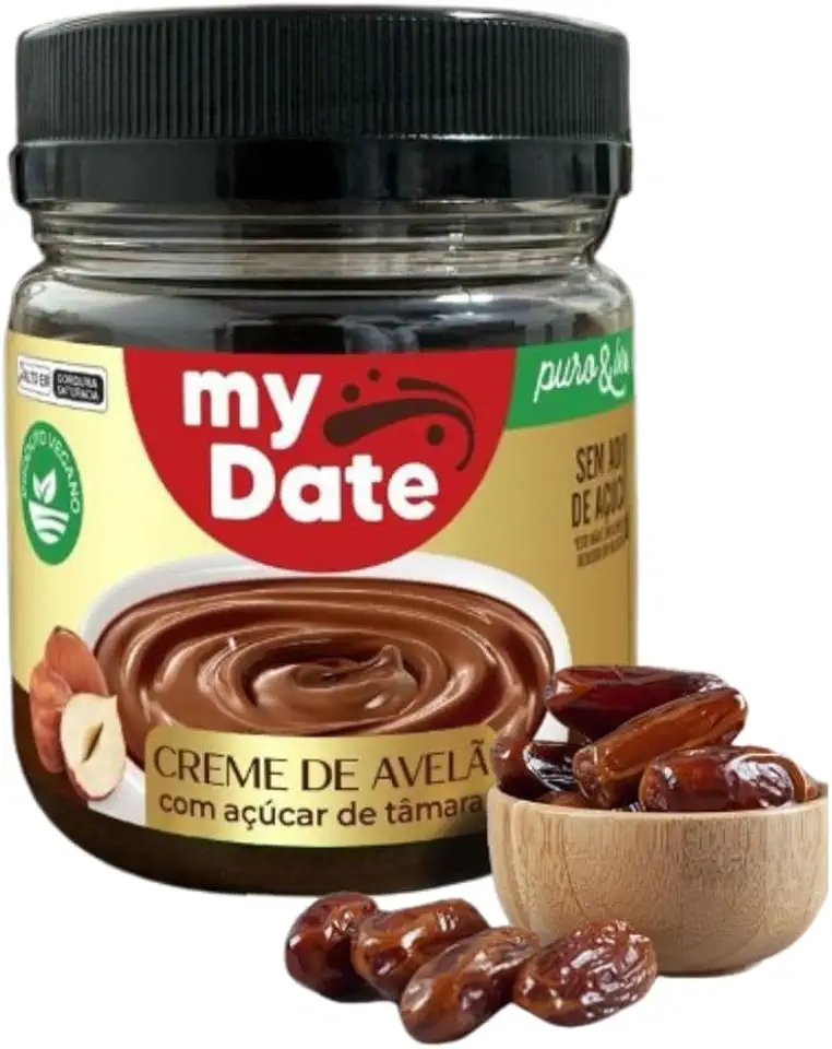 CREME DE AVELÃ SAUDÁVEL PURO & LEVE 160G - SEM LEITE/LACTOSE, ZERO ADIÇÃO DE AÇÚCARES