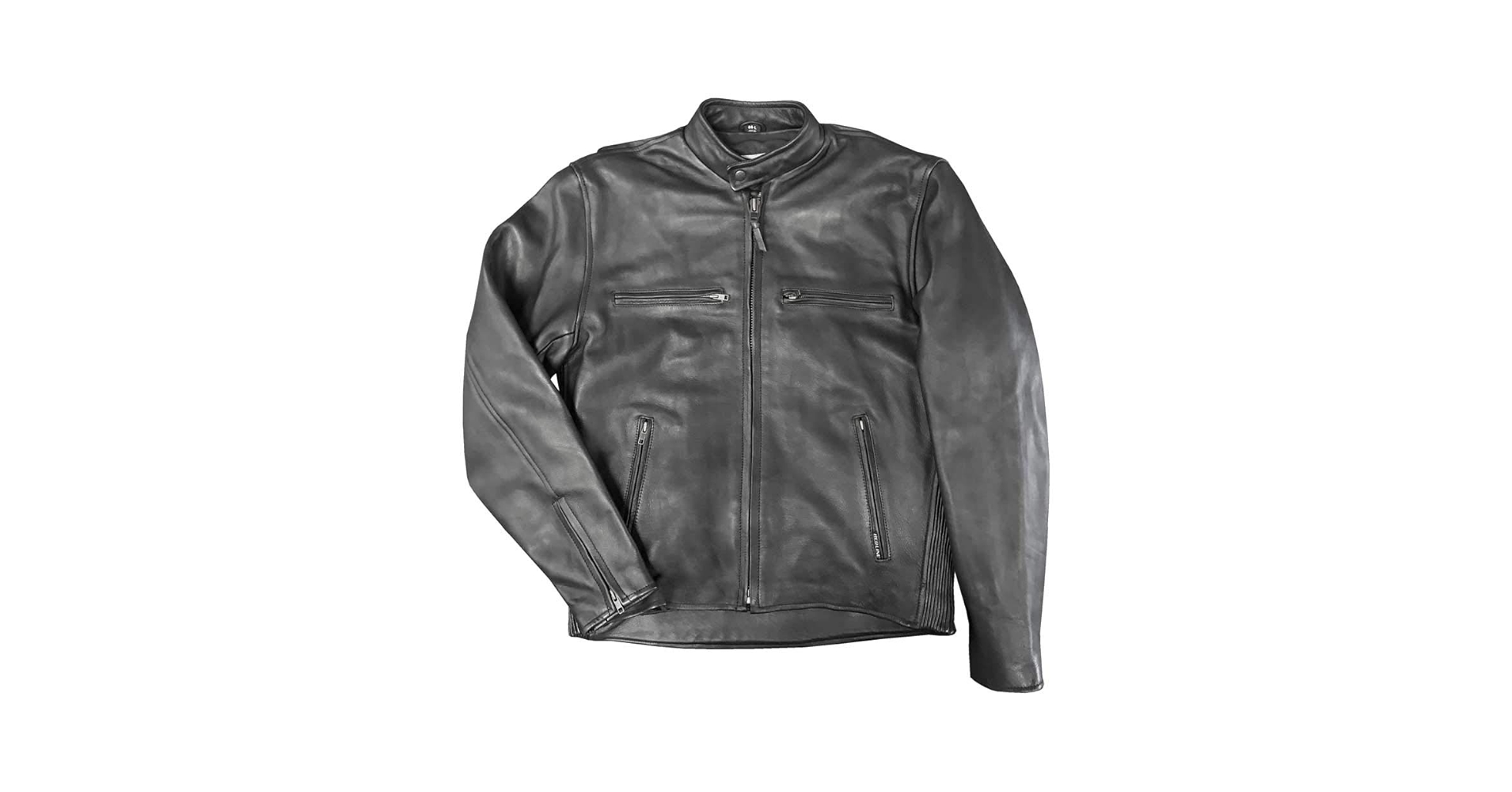 ジャケット・アウター LIDNM DOUBLE CLOTH MOTORCYCLE COAT CHROME WHITE SHEEP LEATHER DOUBLE MOTORCYCLE JACKET – THE