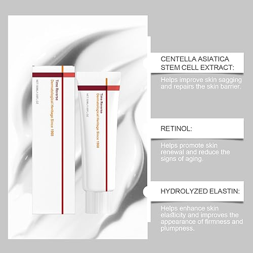 Miniatura 7 de Crema facial de retinol para arrugas, centella asiática y colágeno infundida en crema inversa, hidratante reafirmante y de rápida absorción