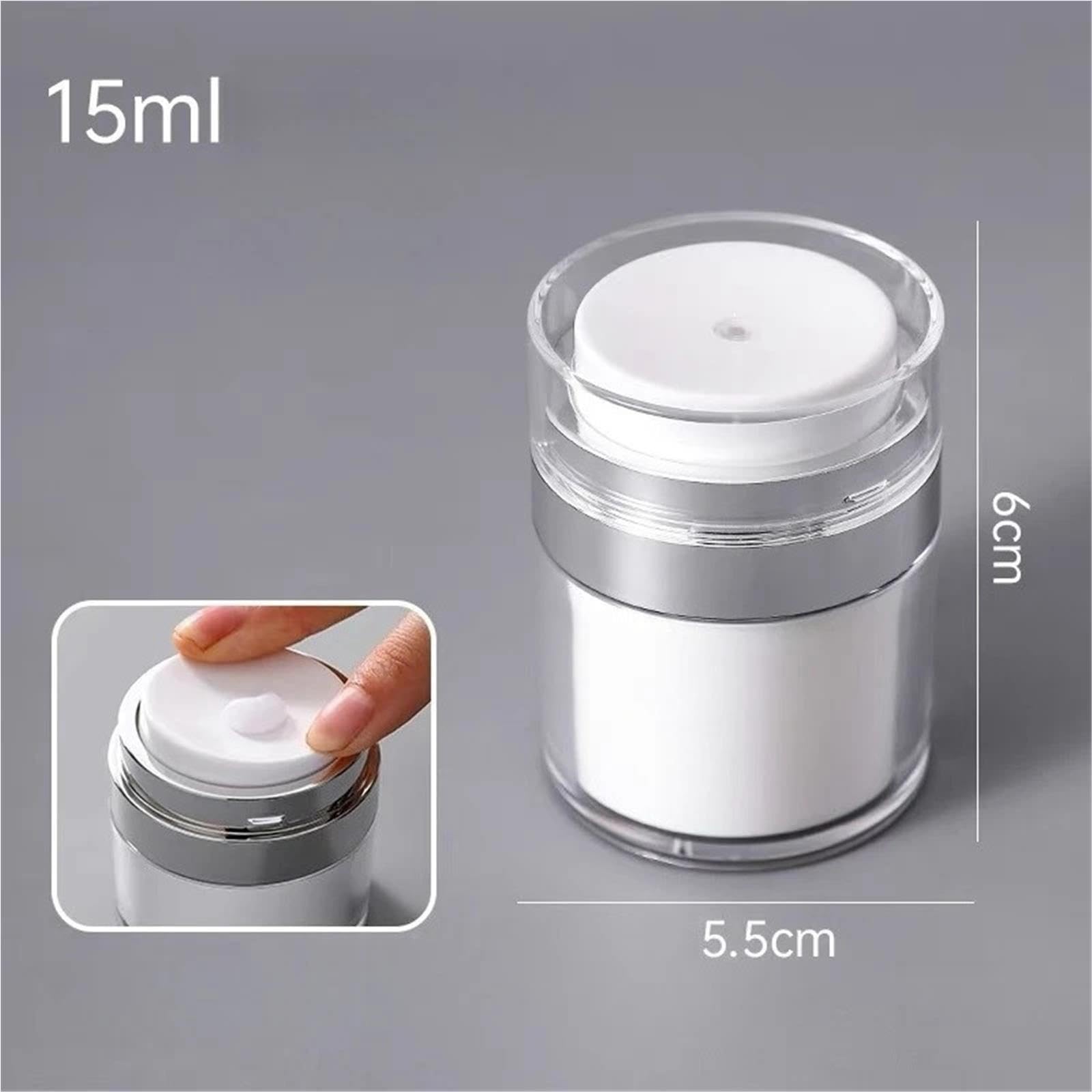 Bottiglie a pompa senza aria, 10 pezzi, 15/30/50 ml, vuote, ricaricabili