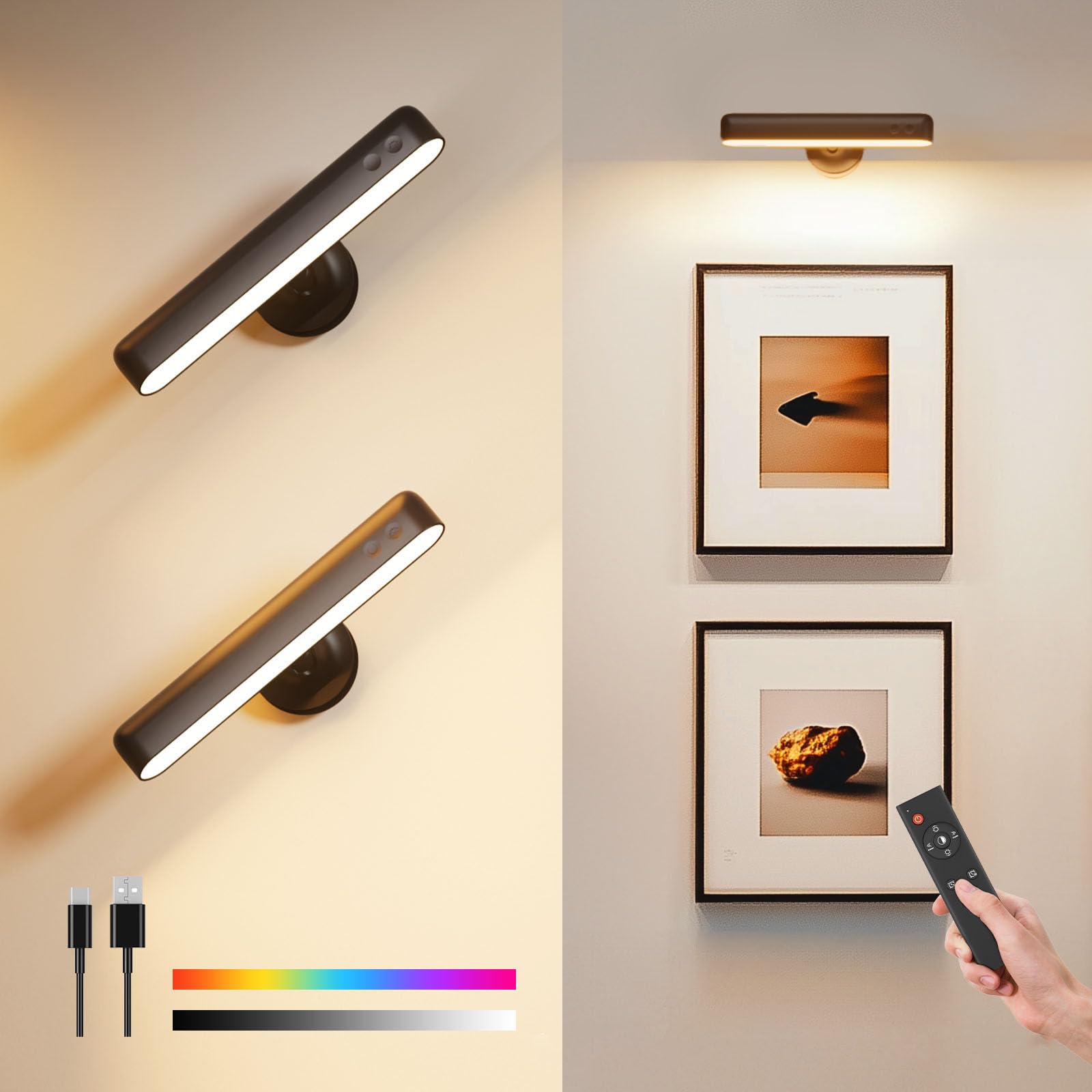 Lampada da tavolo portatile alimentata a batteria con collo flessibile