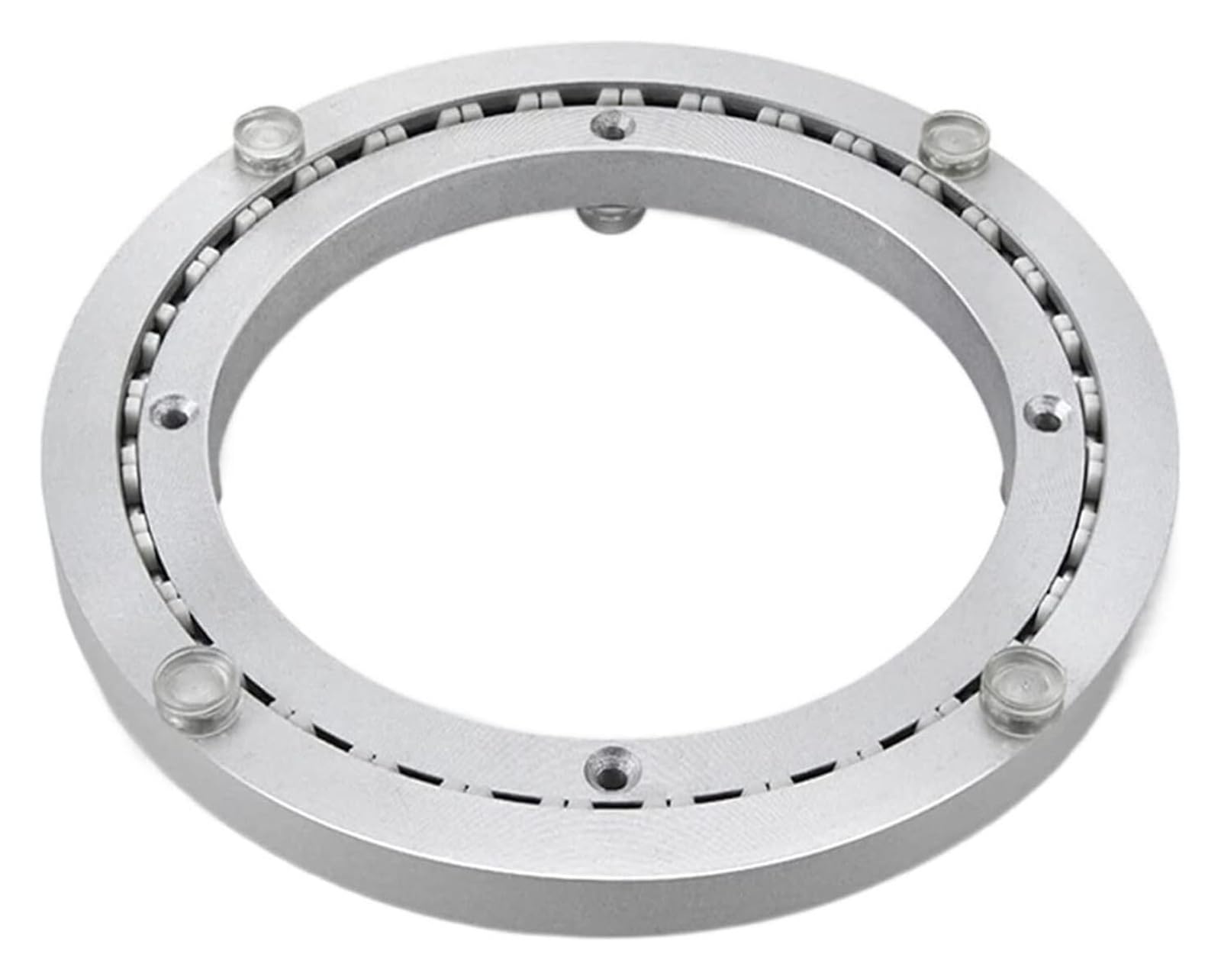 Table turntable bearings, Aluminium Alloy Swivel Turntable Bearing 360 Rotating Silver 8-32 Inches for Dining Table(18 inches (450mm))