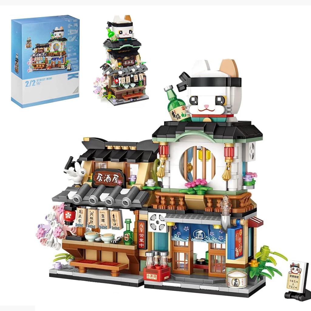 Modèle d'architecture de maison modulaire japonaise, kit de construction 789 pièces, blocs de construction pour enfants et adultes (1232)