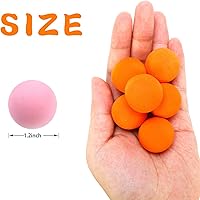 Vista 3 de 48 bolas de recambio Power Popper, bolas de espuma suave de aproximadamente 1.2 pulgadas de diámetro, bolas de espuma para pistolas de aire Popper