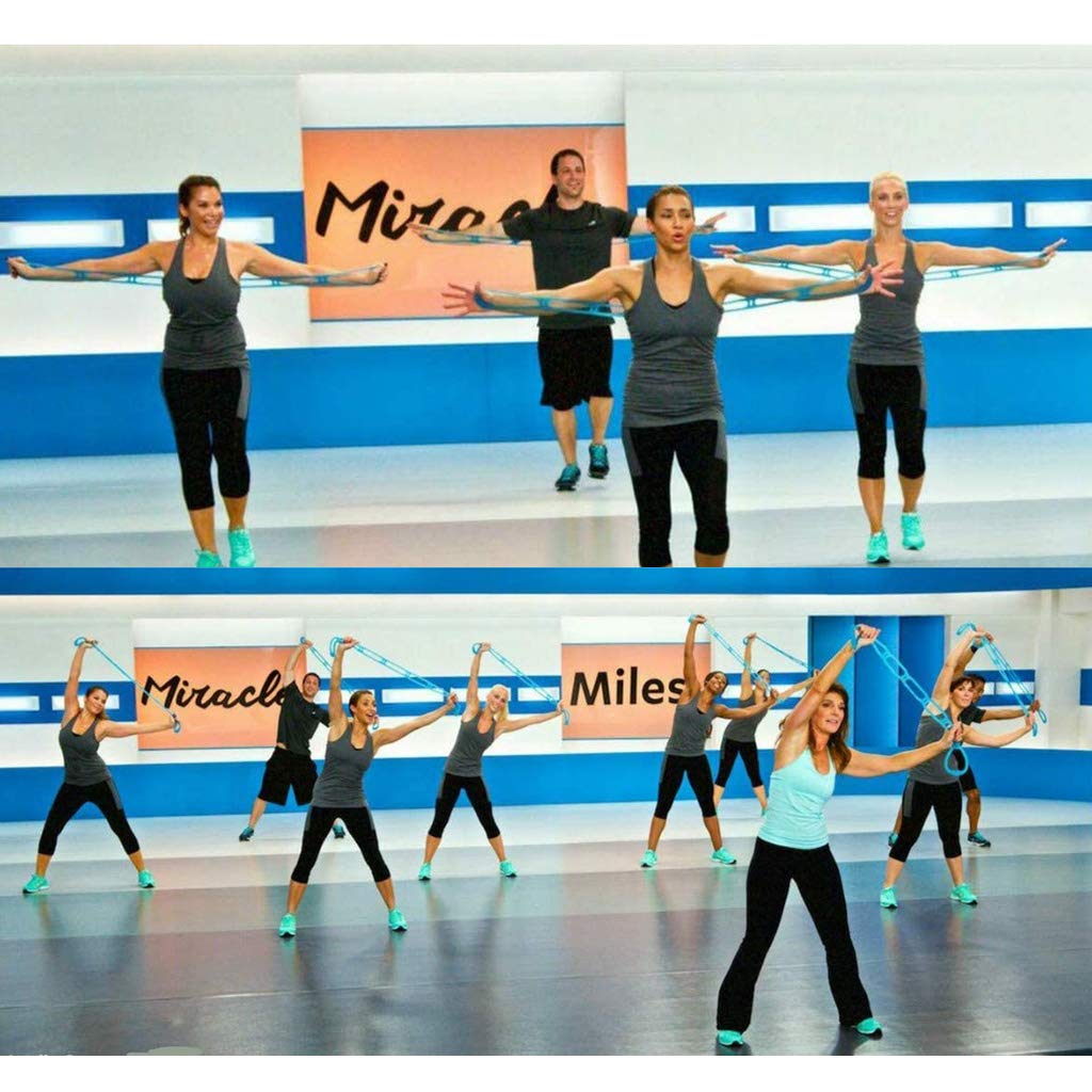 Elastici e Bande Set di Fasce Elastiche per Esercizi A 7 Anelli, Fasce di Resistenza, Piedi per Braccia Allungate per Yoga, per Palestra Domestica