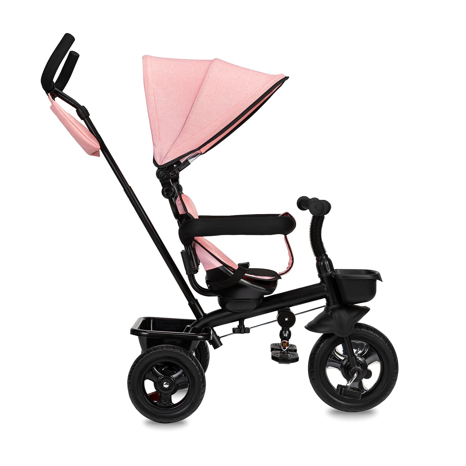 Tricycle Évolutif 5en1 MoMi Telde - Siège Pivotant 360° - Pour Enfant 9 Mois à 5 Ans - Avec Pare-Soleil