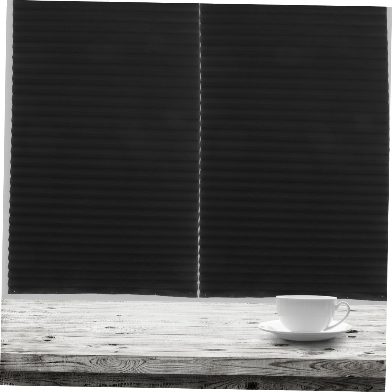 Self Adhesive Pleated Window Shade Blackout 90x180cm Non-Woven