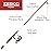 Zebco Roam Spinning Reel and Fishing Rod Combo, 6-Foot 6-Inch 2-Piece Fiberglass Fishing Pole, Split ComfortGrip Rod Handle, Soft-Touch Handle Knob, Size 30 Reel, Aluminum Spool, Orange