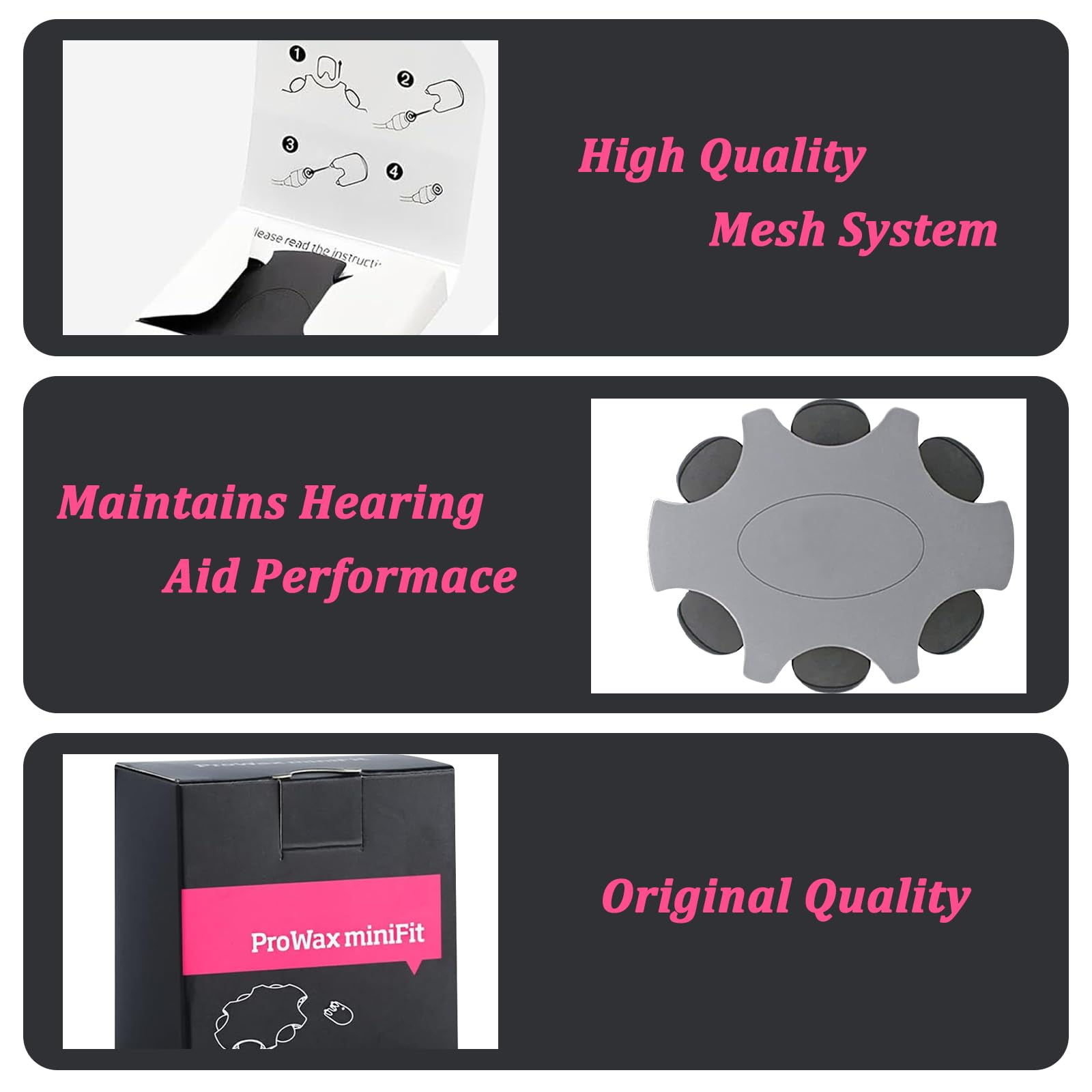 Hearing Aid Filters for Oticon Prowax Minifit Wax Filters 2 Pack Wax Filters for Oticon Prowax Minifit Hearing Aid Filters - Image 2