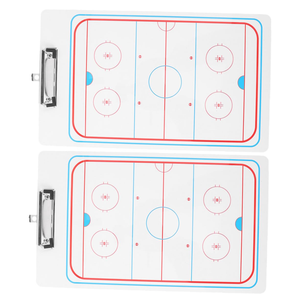 Abaodam 2Pcs Hockey Clipboard Whiteboard Durable Boards for Strategy Planning Match Commanding Reusable Erasable Surface for Teams