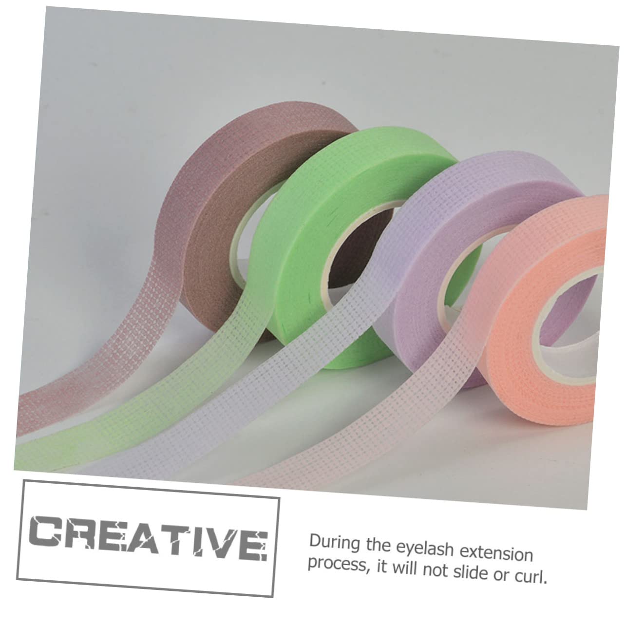 IWOWHERO 8Rolls Eyelash Extension Tapes Adhesive Grafting for Lash Application Comfortable and Breathable for Salons and Personal Use