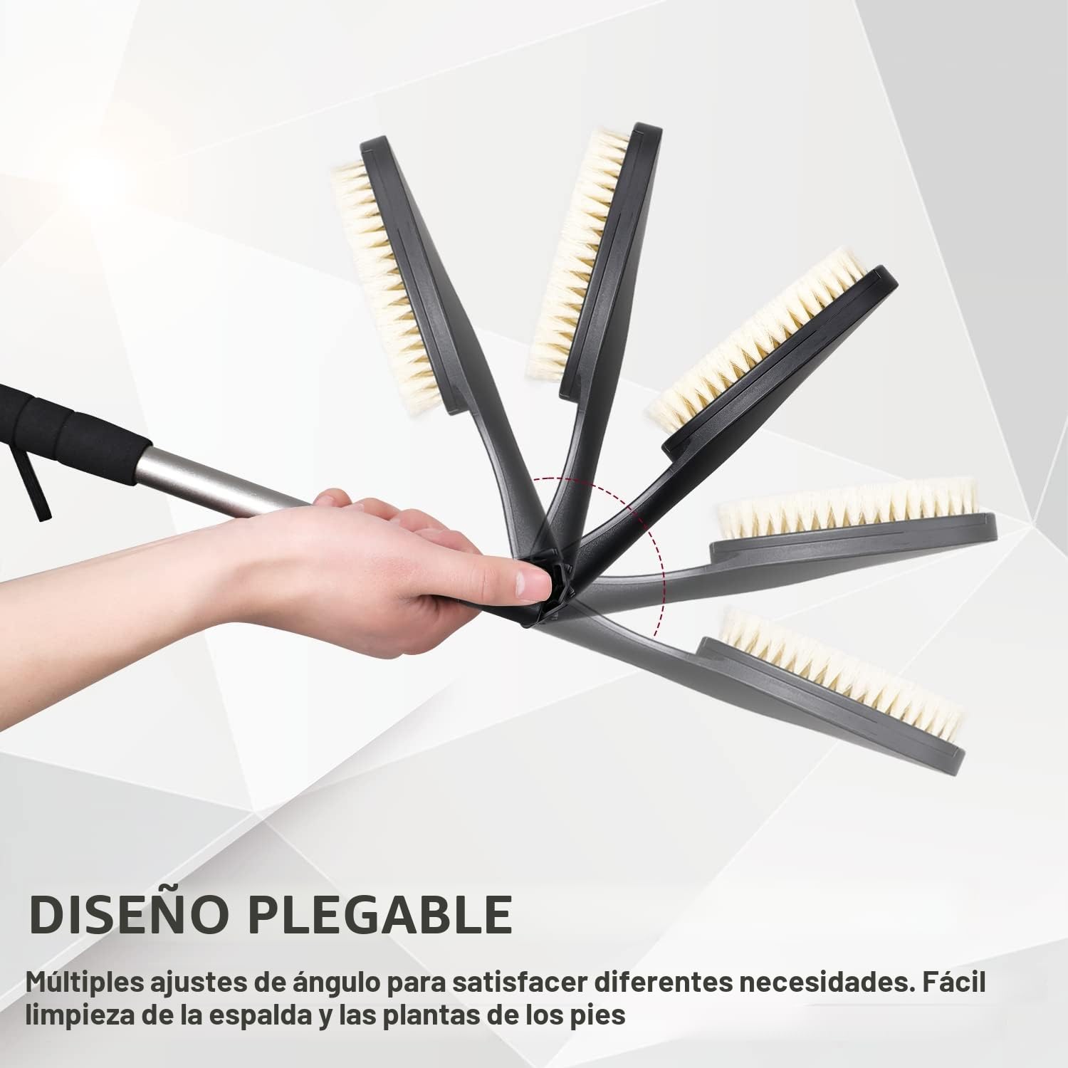 EASACE Juego de 3 cepillos de espalda con almohadillas aplicadoras, aplicador de loción corporal, cepillo de baño con mango largo, cepillo para el cuerpo, cepillo de ducha, cepillo seco, ayuda para